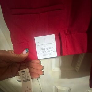 Talbots Hampshire Women's Vibrant Red Ankle Pants